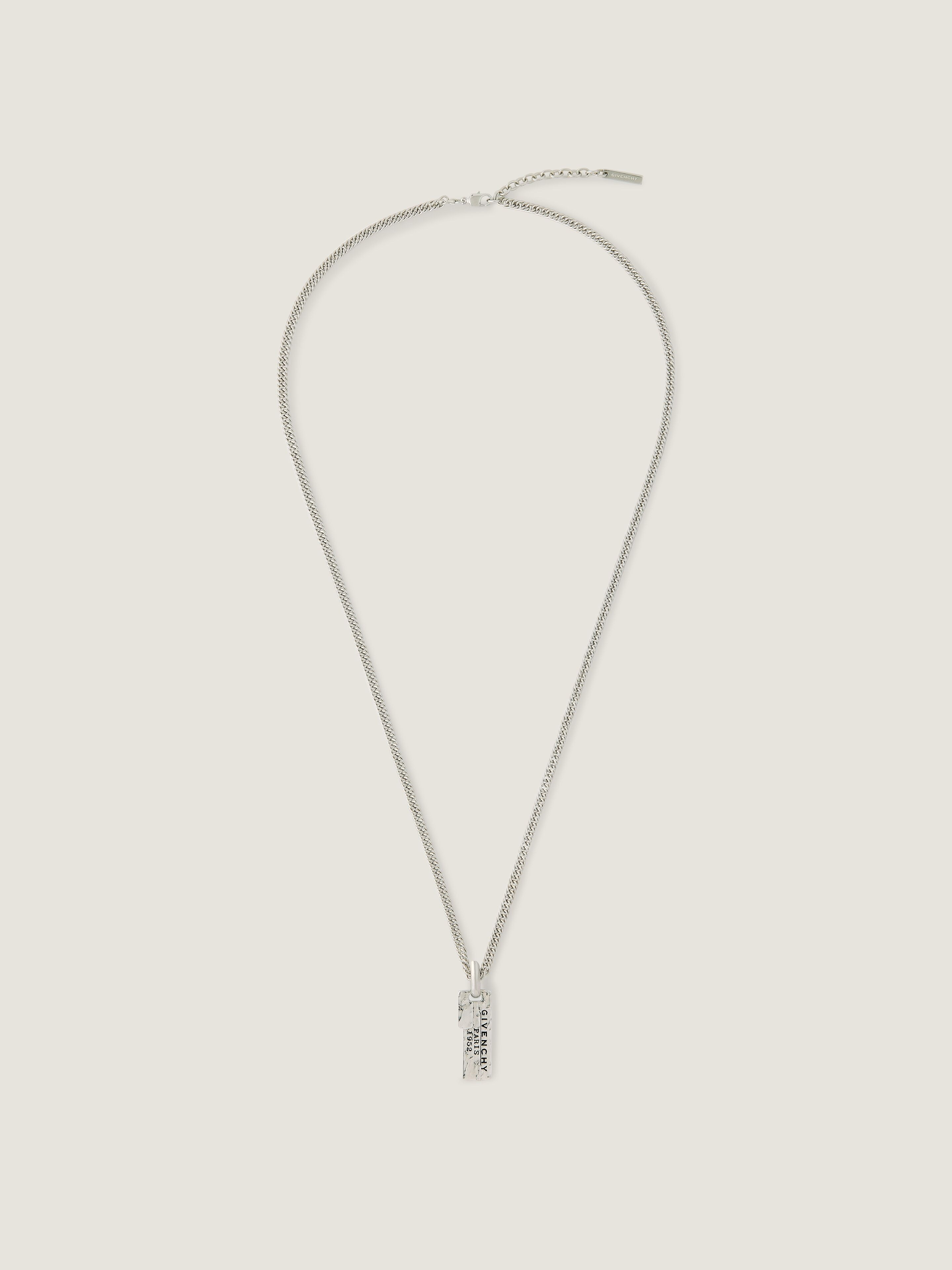 GIVENCHY Tape necklace in metal and enamel
